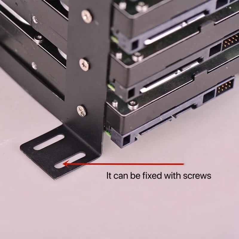 3.5-inch Metal mechanical hard disk stacking frame with bracket,
