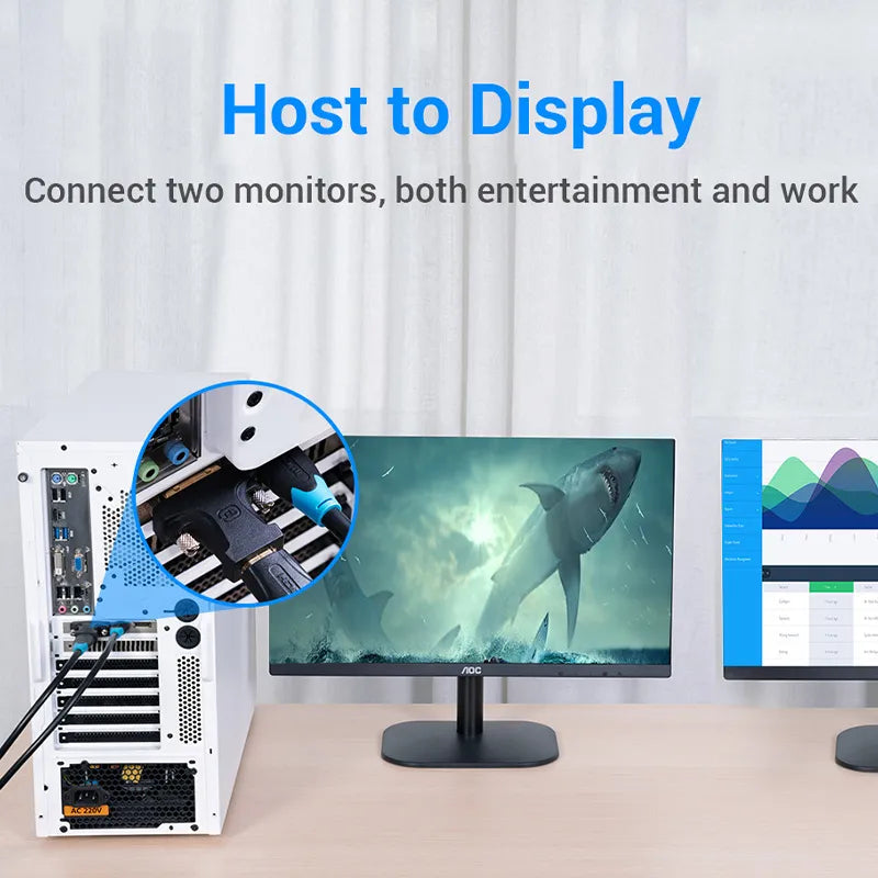 DVI 24+1 Male to HDMI Female Adapter