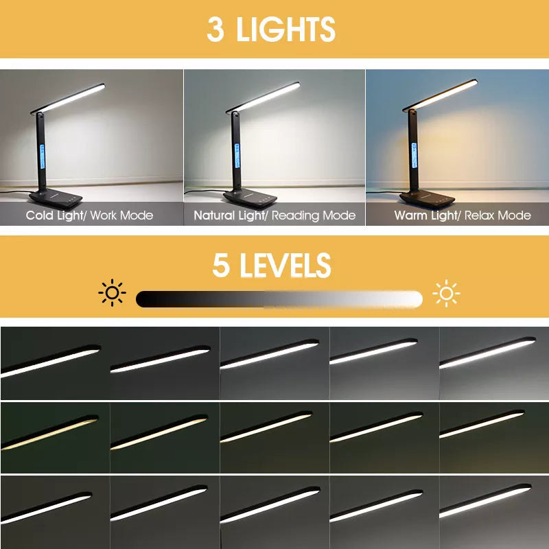 Wireless Charging LED Desk Lamp