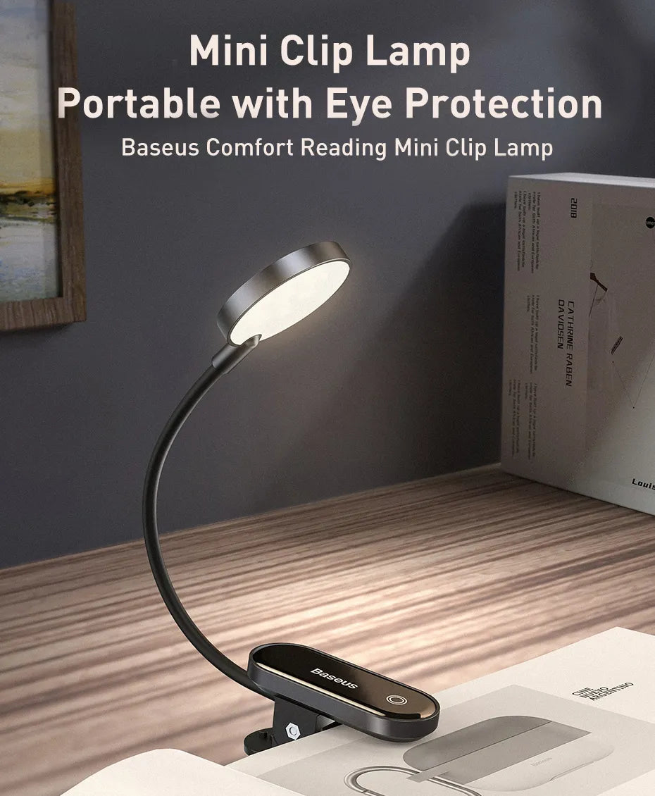 LED Clip Stepless Dimmable Wireless Lamp