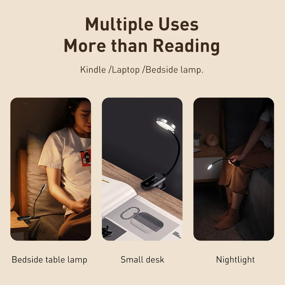LED Clip Stepless Dimmable Wireless Lamp