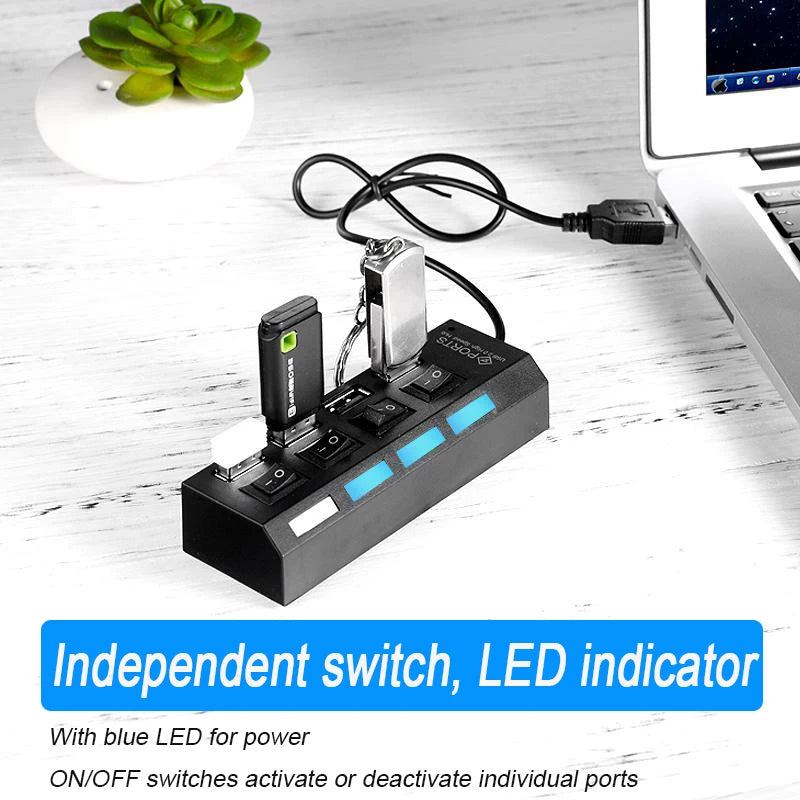 High Speed Multiport USB HUB 2.0 Adapter