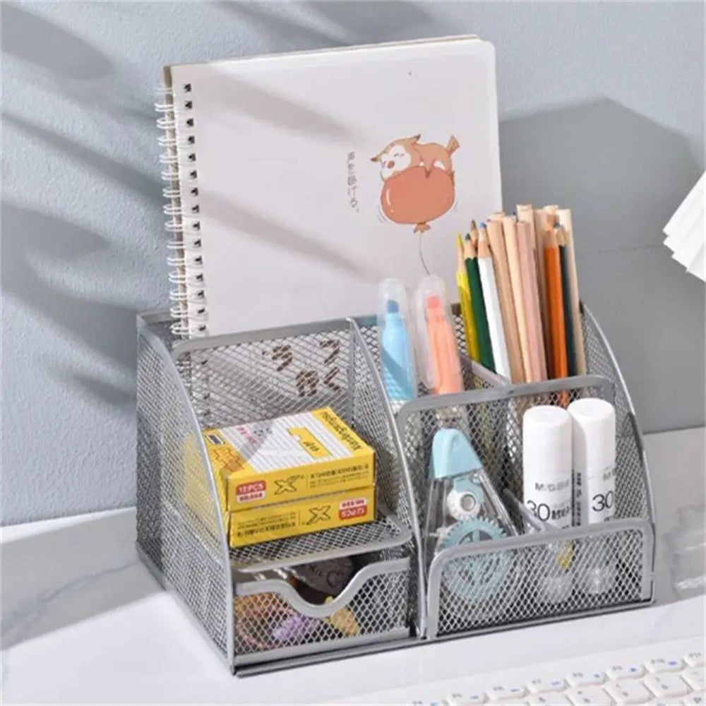 Desktop Storage Metal Mesh Organizer