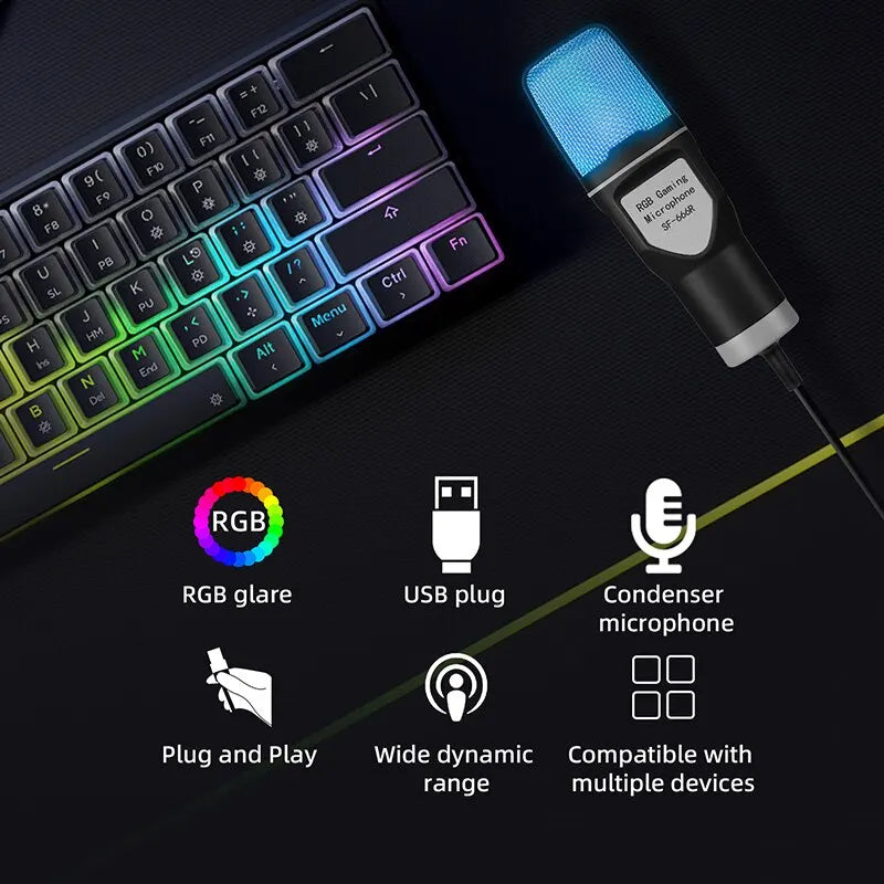 RGB USB Gaming Microphone