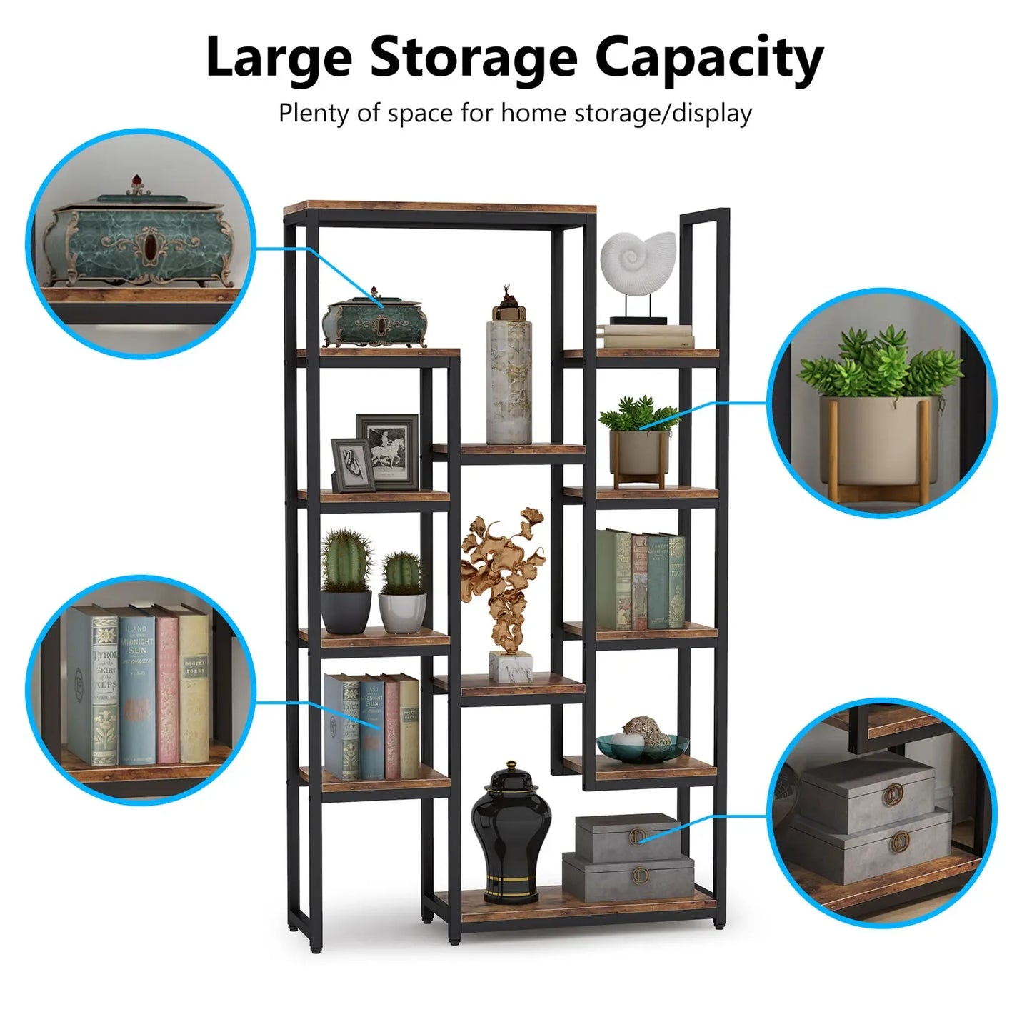 Tribe Signs 6-Tier 70.9 Inch Tall Bookcase