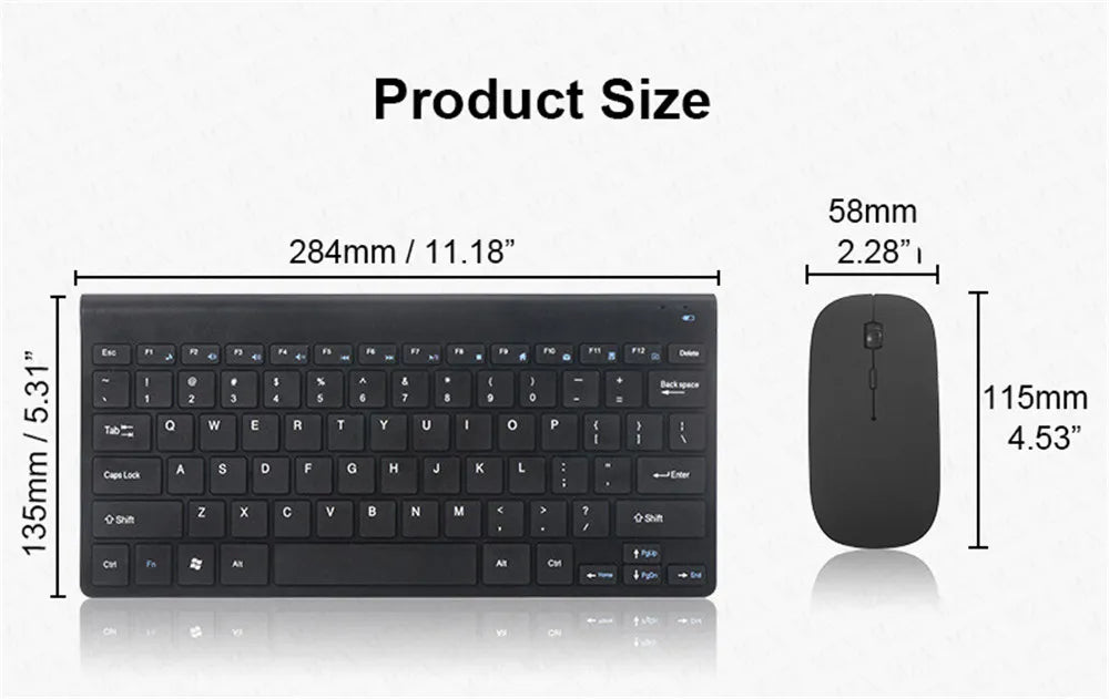Mini 2.4G Wireless Keyboard Mouse Sets