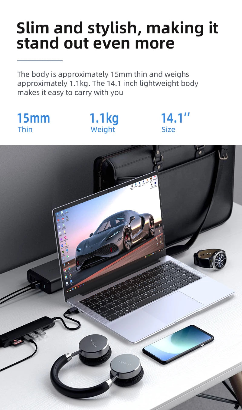 Portable Windows 11 Laptops Intel Core i7-7500U Laptop 20GB RAM 512GB 1TB 2TB SSD
