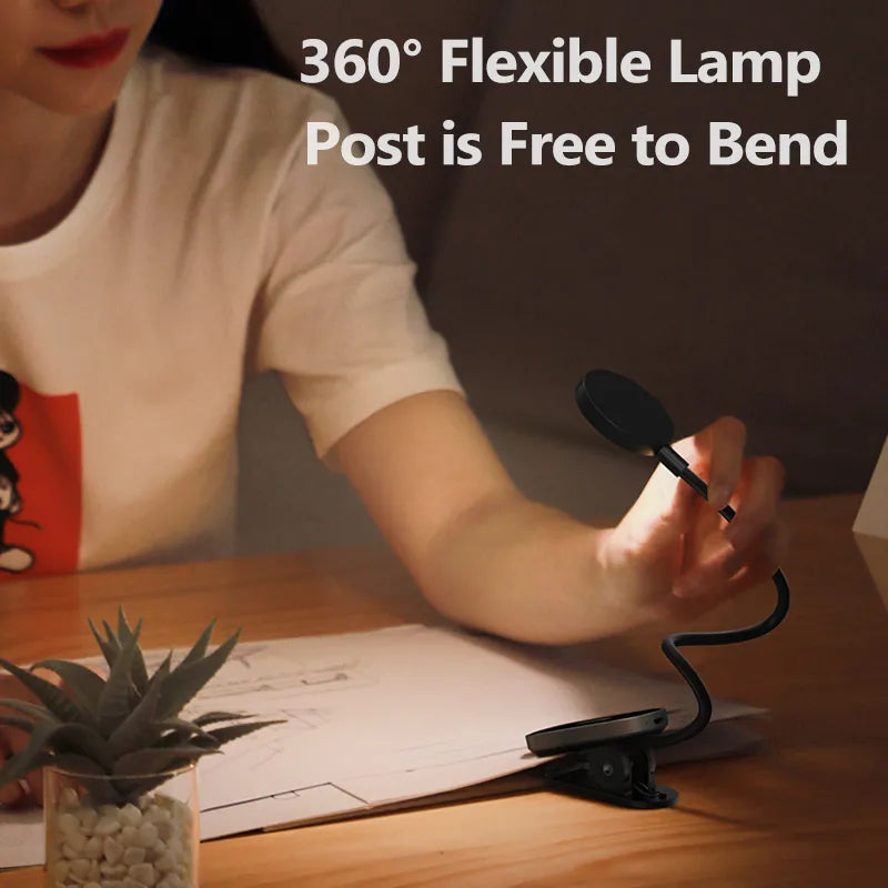 LED Clip Stepless Dimmable Wireless Lamp