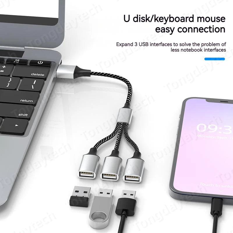Multi USB Hub Extensions 4 Port