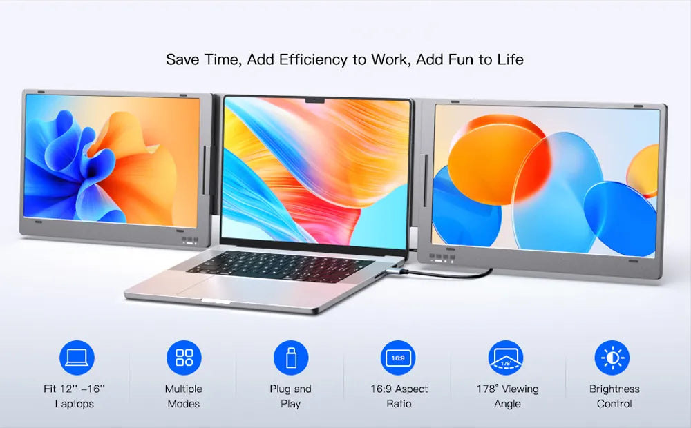 14'' Dual Screen Extender for Laptop