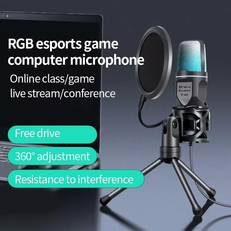 RGB USB Gaming Microphone