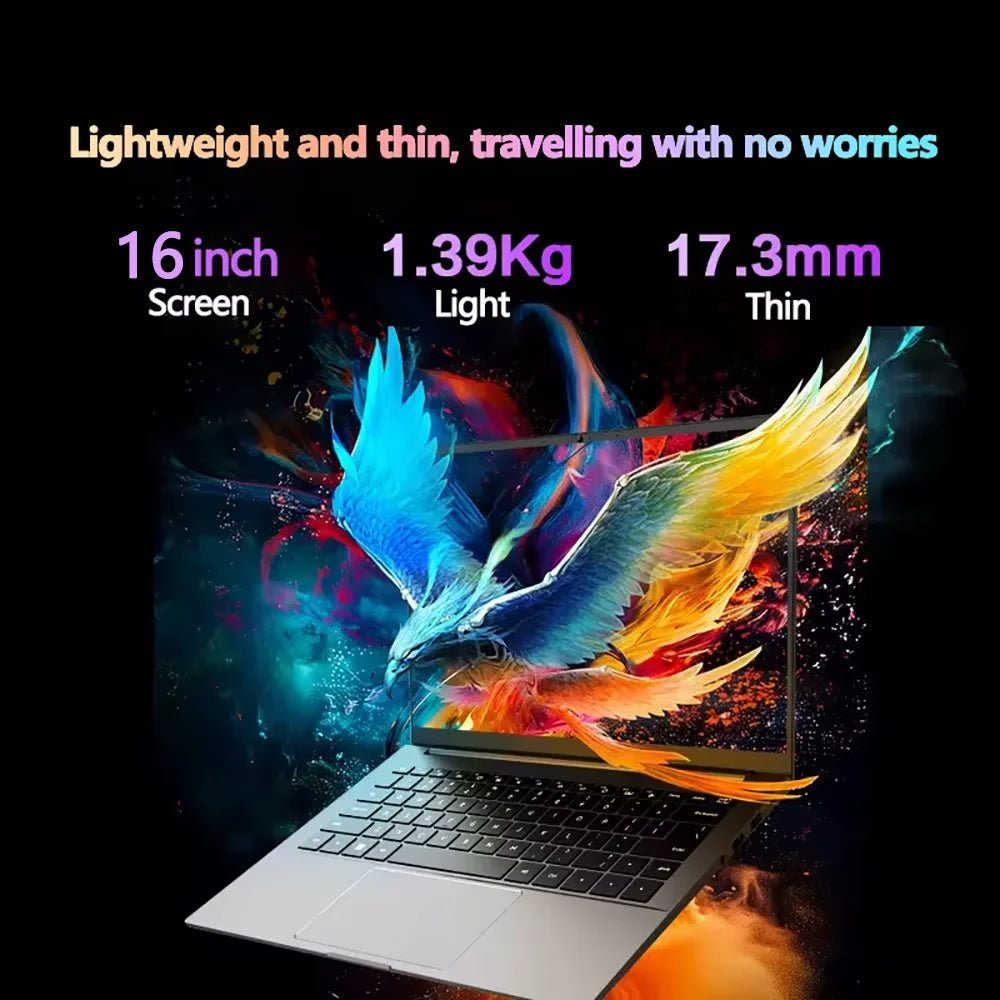 AMD R7-8845HS 16inch Gaming Laptop 64GB RAM 4TB SSD HDMI Window11 Ultrabook