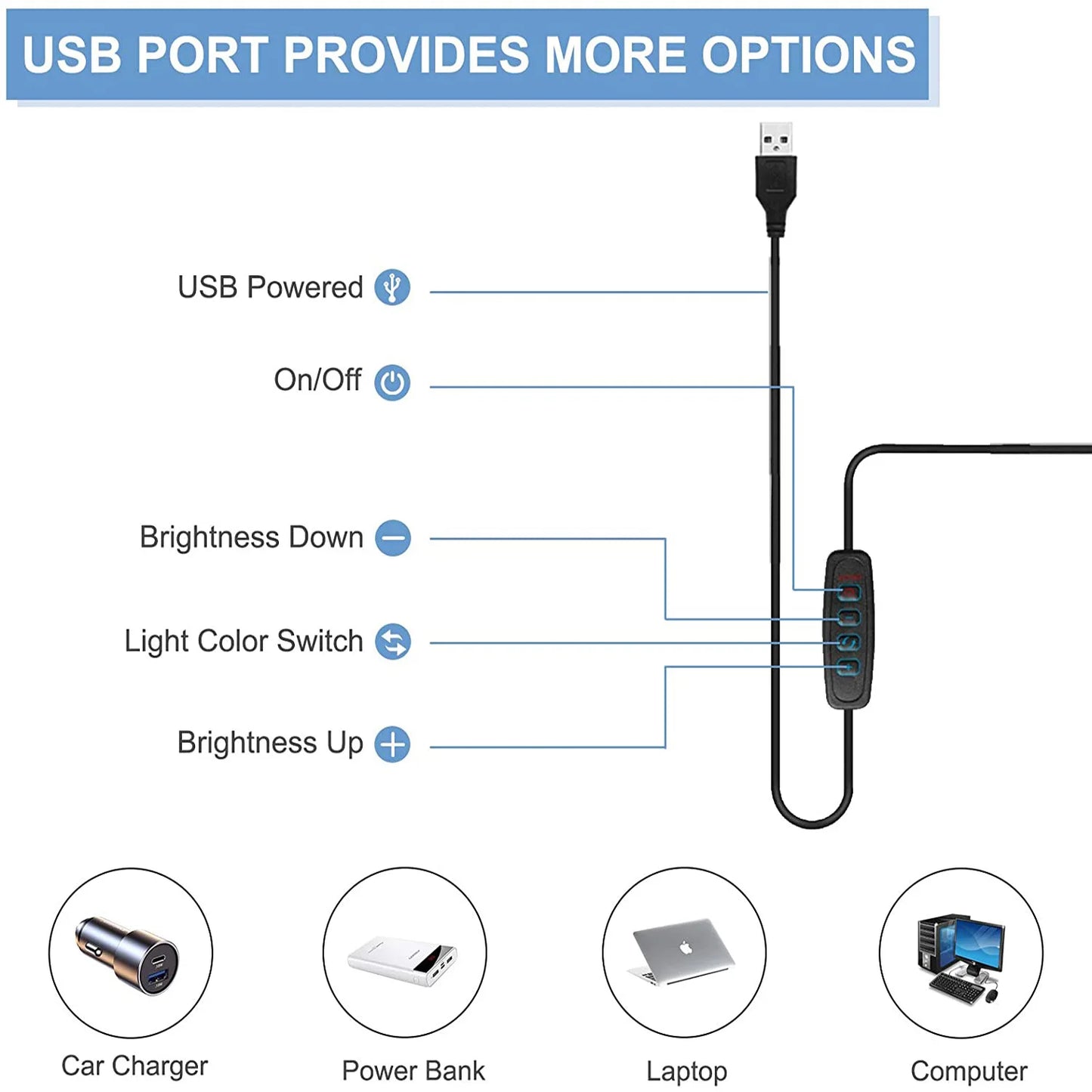 LED Desk Lamp Table Light with Clamp
