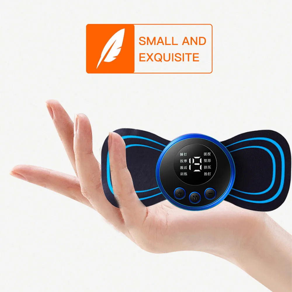 LCD Display EMS Neck Massage