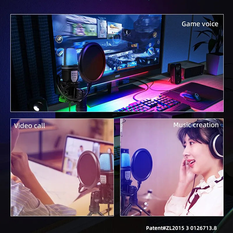 RGB USB Gaming Microphone