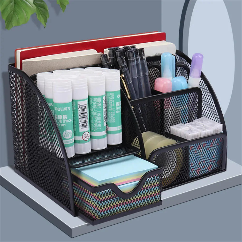 Desktop Storage Metal Mesh Organizer