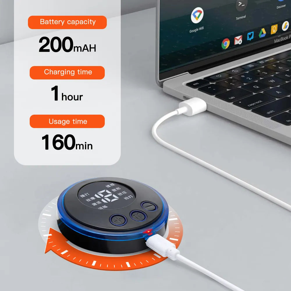 LCD Display EMS Neck Massage