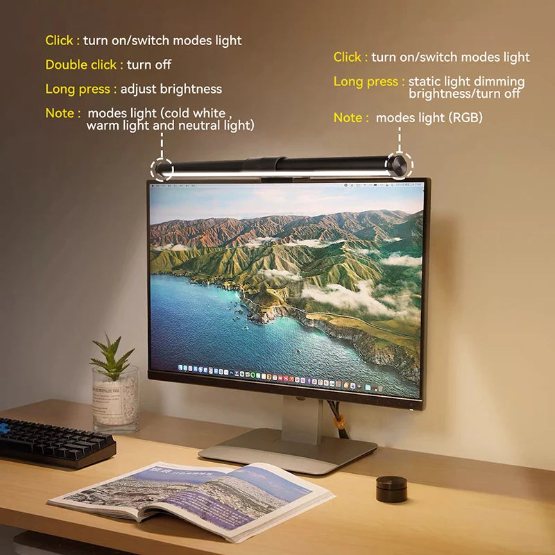 Led Monitor Light Bar Computer Desk Lamp