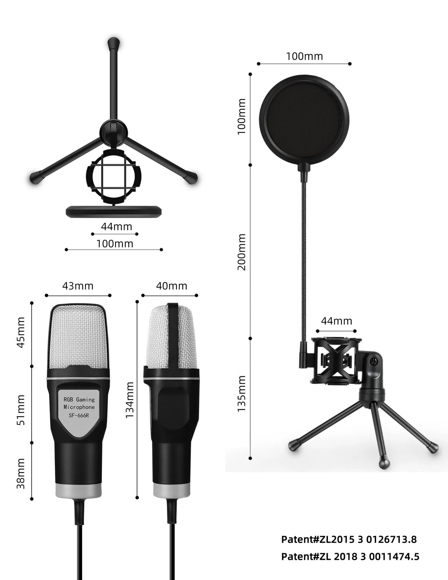 RGB USB Gaming Microphone