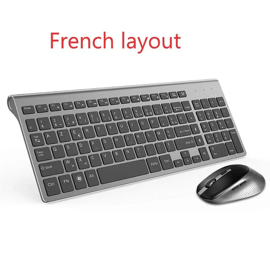 wireless French keyboard mouse set