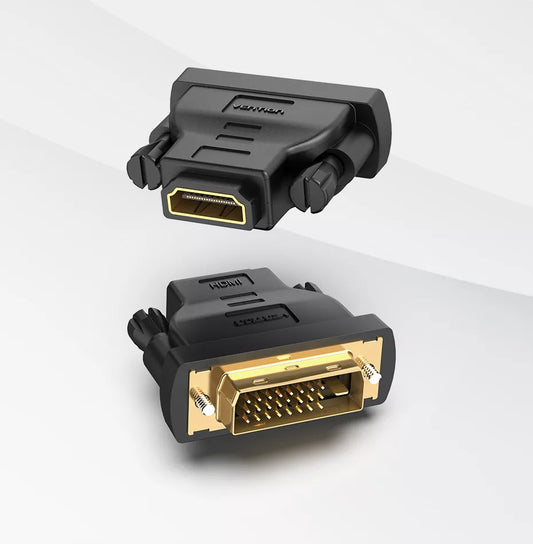 DVI 24+1 Male to HDMI Female Adapter