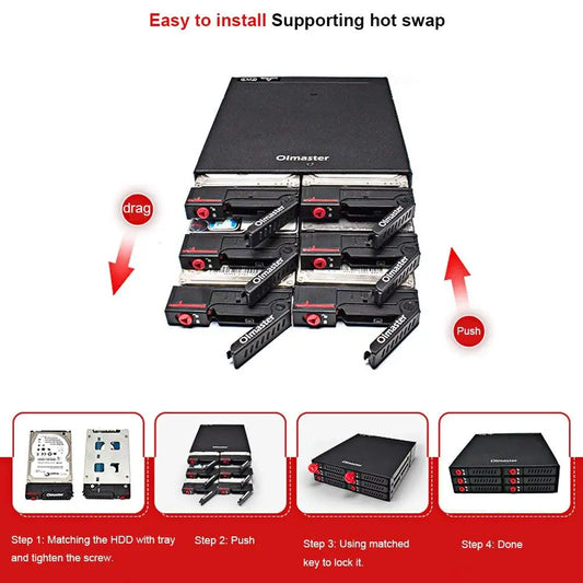 6-Bay 2.5inch SATA Hot Swap Data Storage Enclosure