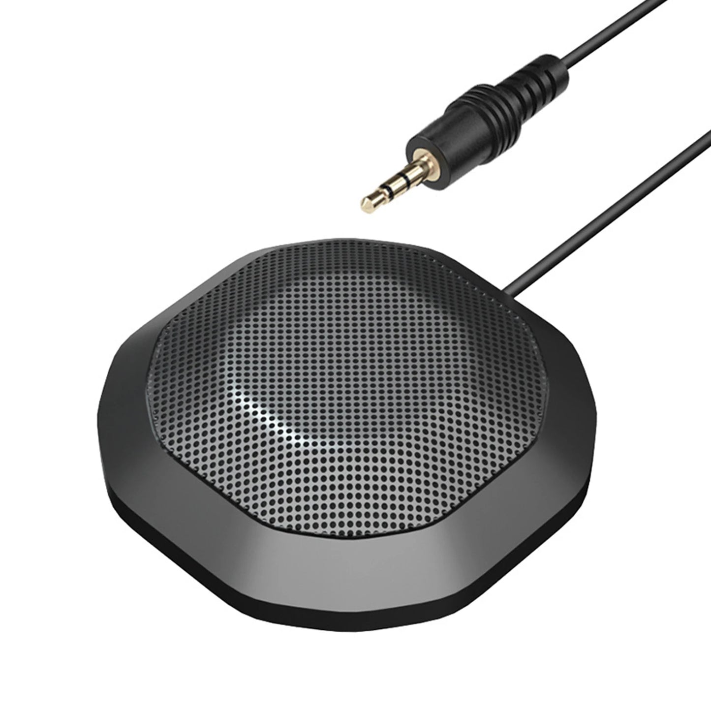 Portable 360° Omnidirectional 3.5mm Plug & Play Conference Condenser Microphone for PC & Laptops