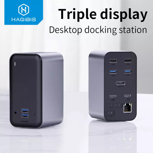 USB C Docking Station Triple display Type C