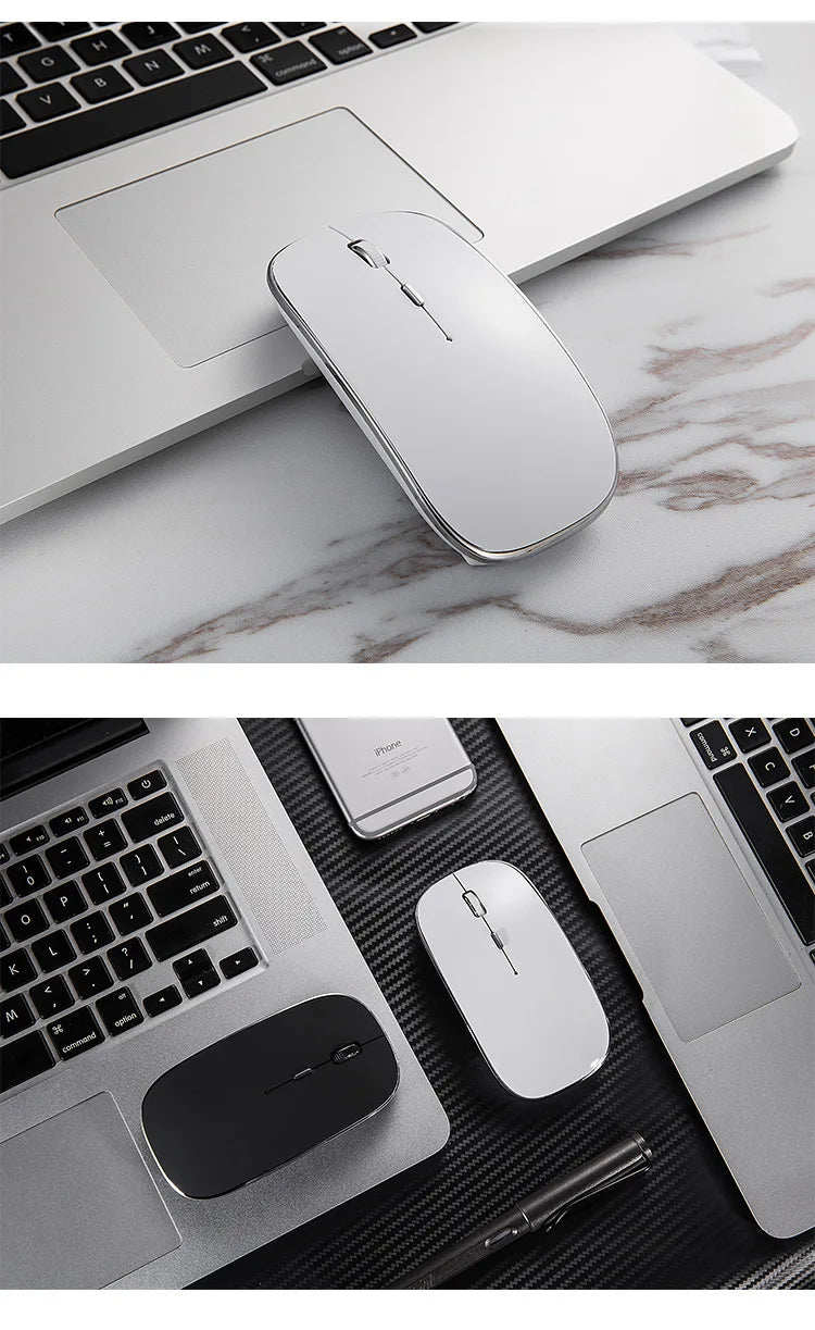 New Type-C Wireless Ultralight rechargeable 2.4G Dual Receiver Portable Mouse