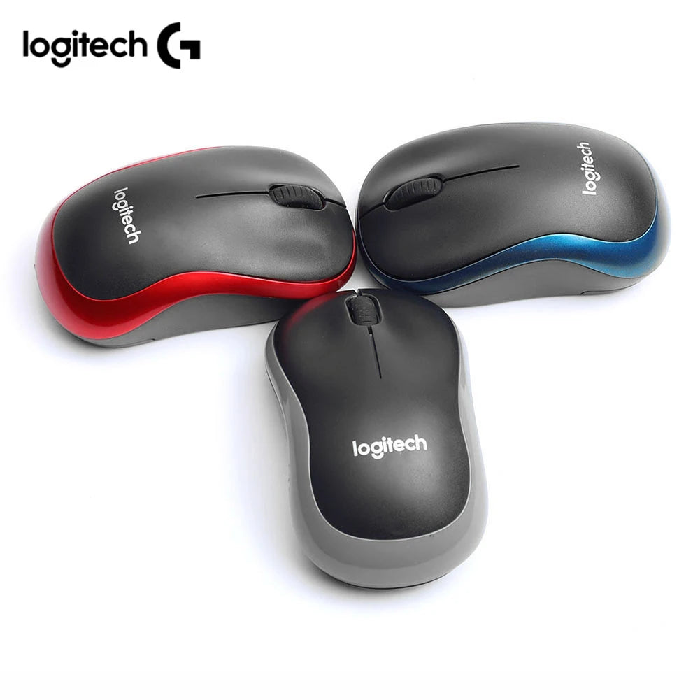 Logitech Silent M185 Wireless  2.4 GHz USB 3 Buttons Optical Gaming Mouse