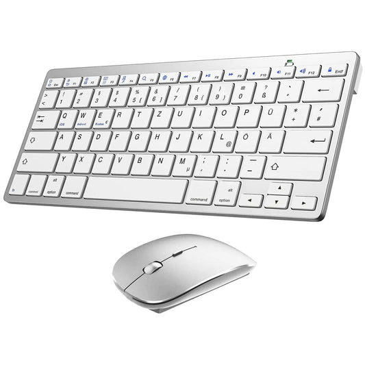 Bluetooth Keyboard Mouse Combo Ultra-Slim