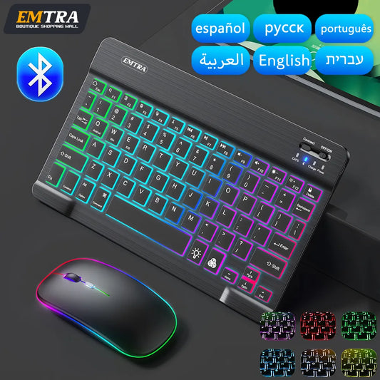 Backlit Bluetooth Keyboard Mouse set