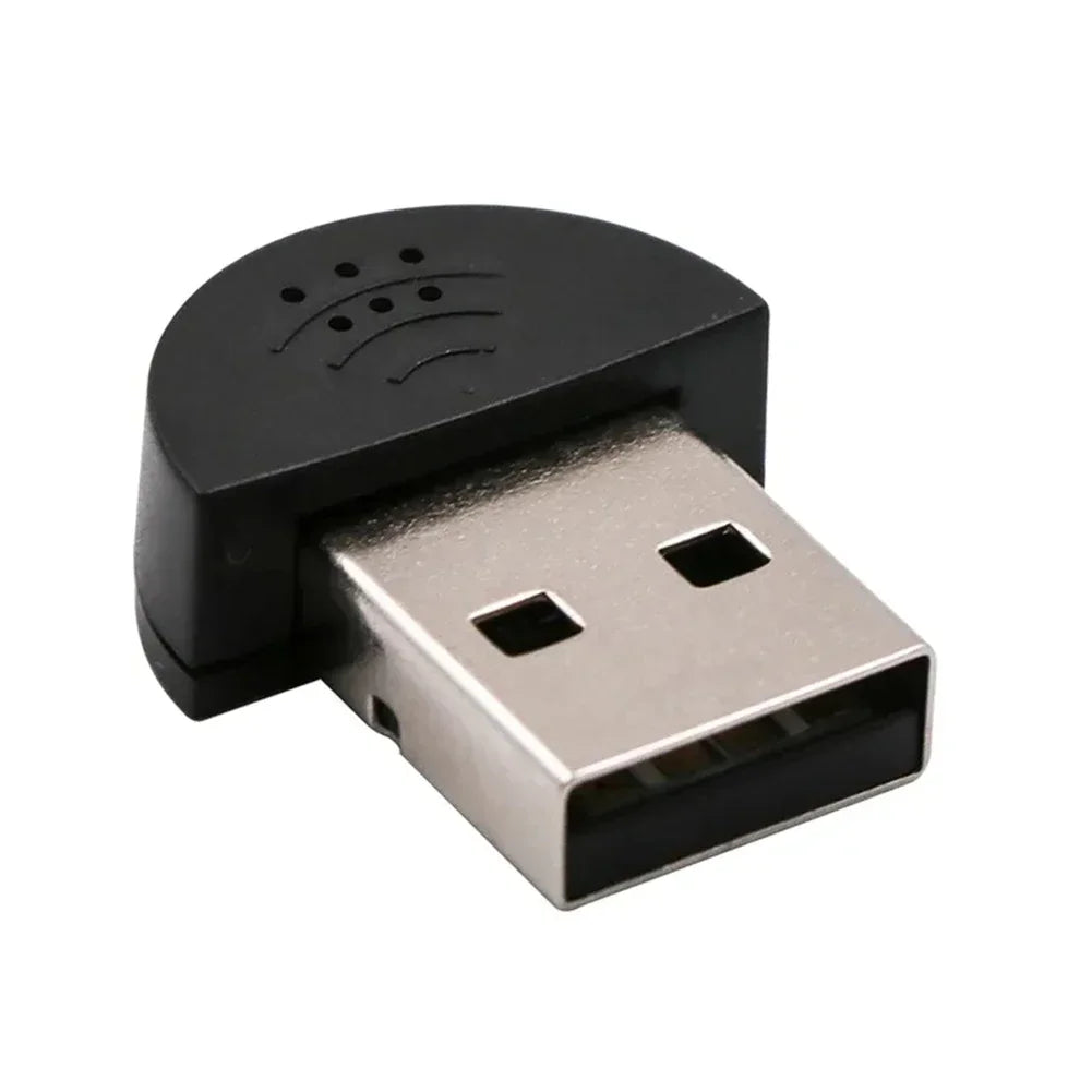 Portable Mini Stereo USB 2.0 Omni-Directional Microphone for Laptop & PC