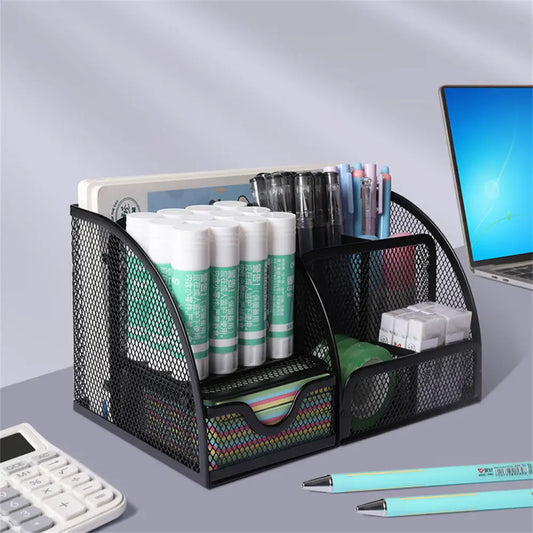 Desktop Storage Metal Mesh Organizer