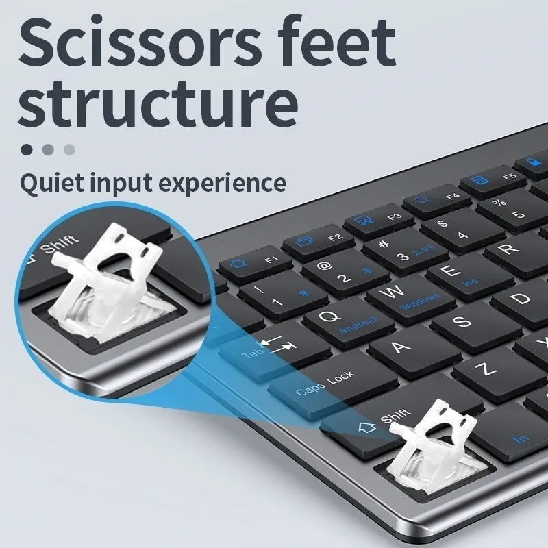 Bluetooth Wireless Keyboard Mouse Combo