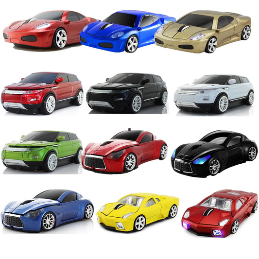 Cute Ergonomic Wireless Mouse 3D Car