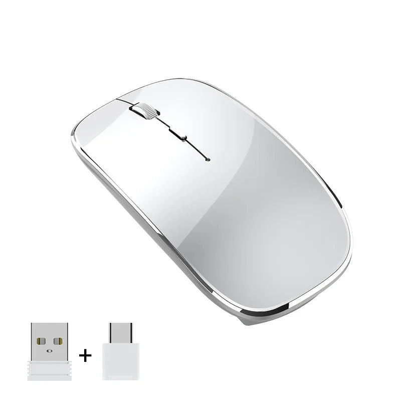 New Type-C Wireless Ultralight rechargeable 2.4G Dual Receiver Portable Mouse