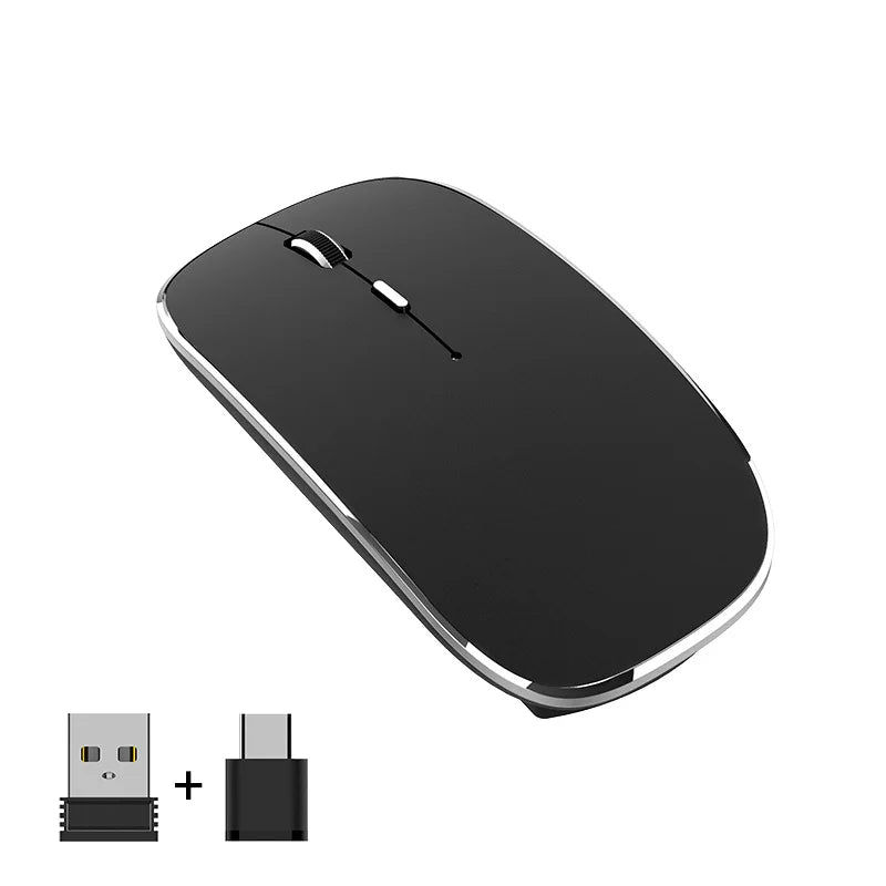 New Type-C Wireless Ultralight rechargeable 2.4G Dual Receiver Portable Mouse