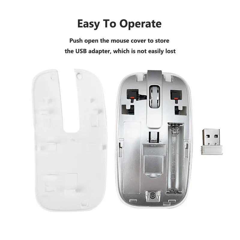 Ultra Slim USB Keyboard 2.4G Wireless Mouse Combo Set