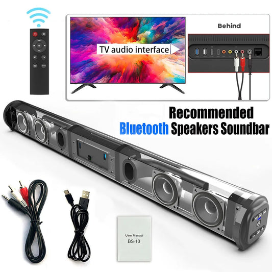 BS-10 Portable Bluetooth Surround Desktop Home TV Computer Speaker