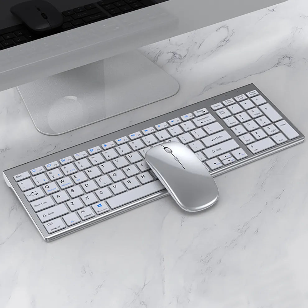 Bluetooth Wireless Keyboard Mouse Combo