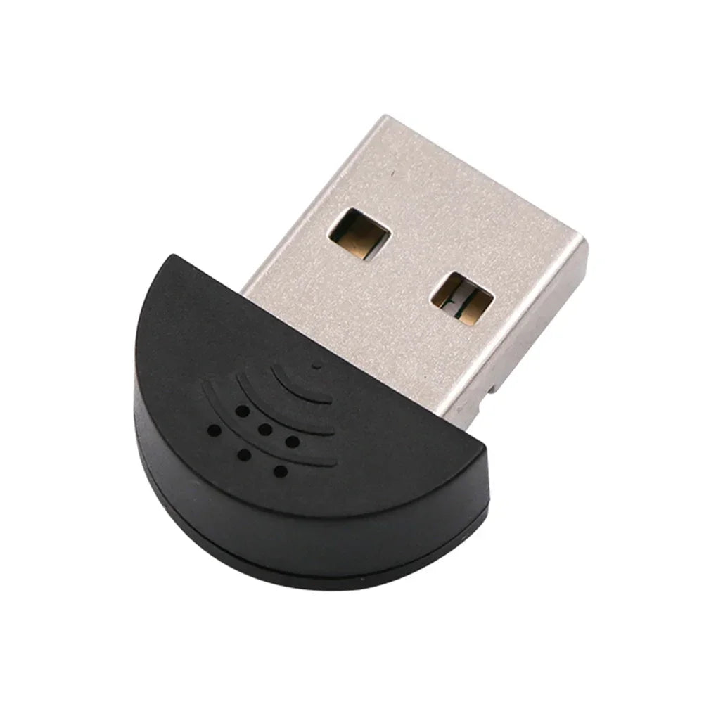 Portable Mini Stereo USB 2.0 Omni-Directional Microphone for Laptop & PC