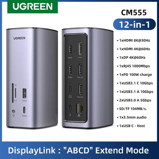 Docking Station 12-IN-1 USB C