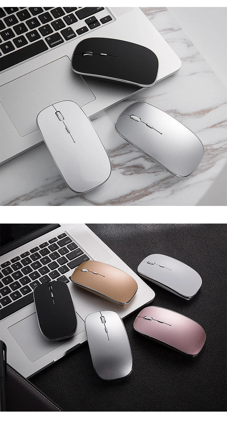 New Type-C Wireless Ultralight rechargeable 2.4G Dual Receiver Portable Mouse