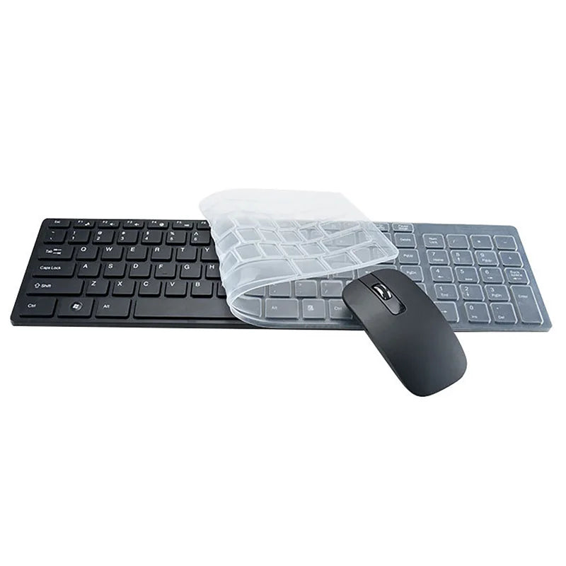 Ultra Slim USB Keyboard 2.4G Wireless Mouse Combo Set