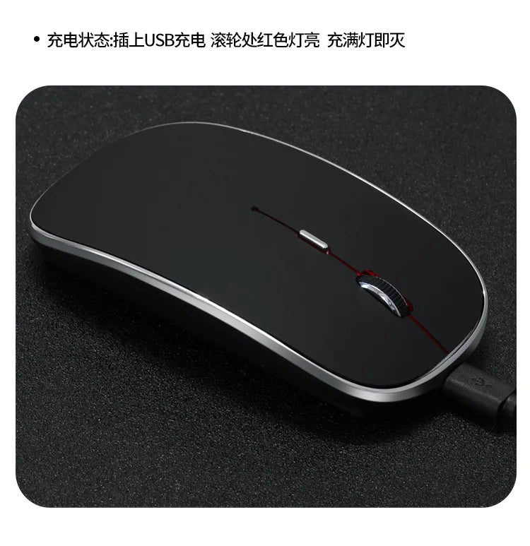 New Type-C Wireless Ultralight rechargeable 2.4G Dual Receiver Portable Mouse