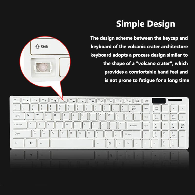 Ultra Slim USB Keyboard 2.4G Wireless Mouse Combo Set