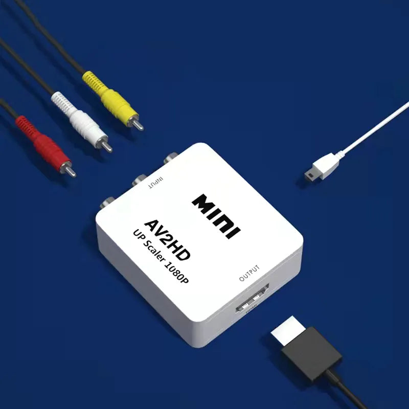 HDMI-compatible to AV RCA Adapter