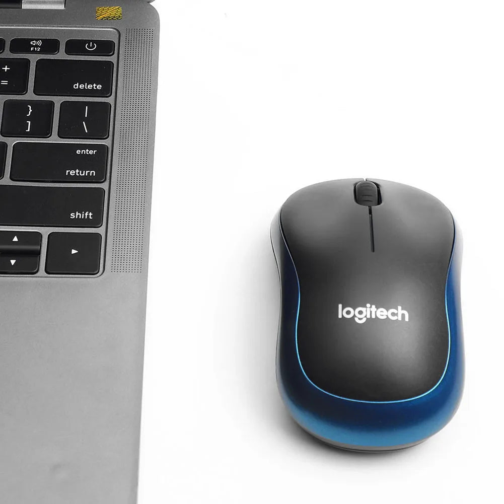 Logitech Silent M185 Wireless  2.4 GHz USB 3 Buttons Optical Gaming Mouse