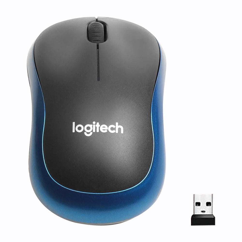 Logitech Silent M185 Wireless  2.4 GHz USB 3 Buttons Optical Gaming Mouse